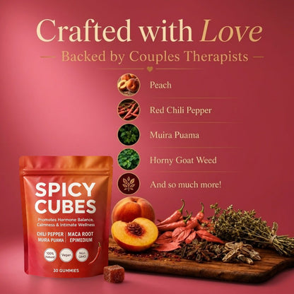 Lost the spark in the bedroom? Get you both in the mood in just 45 minutes with SpicyCubes™!